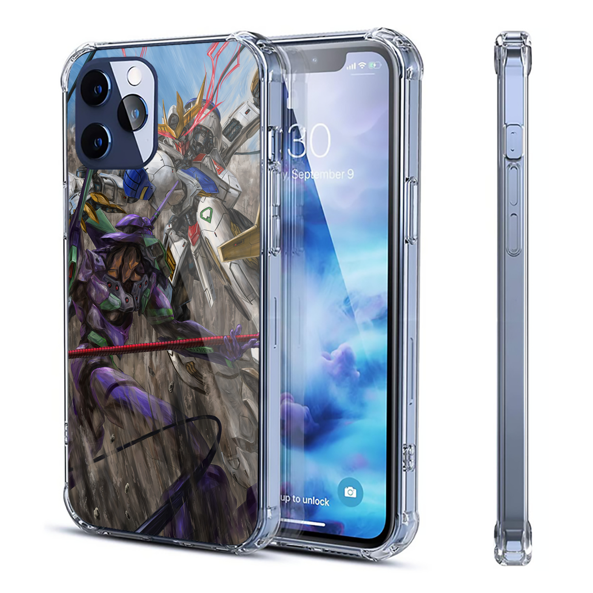 （画像用） EVA 新世紀エヴァンゲリオン 【iPhone 12シリーズ対応】透明スマホケース（クリアソフトケース）